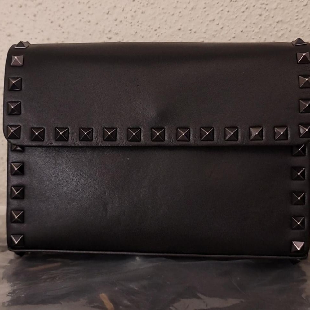 Valentino Garavani Black Crossbody Bag with Studs